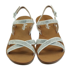 American Club Szandál cirkóniával amerikai 170430 fehér 4