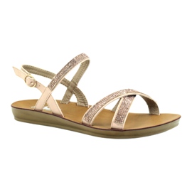 American Club Szandál cirkóniával amerikai 170430 rózsaszín 1