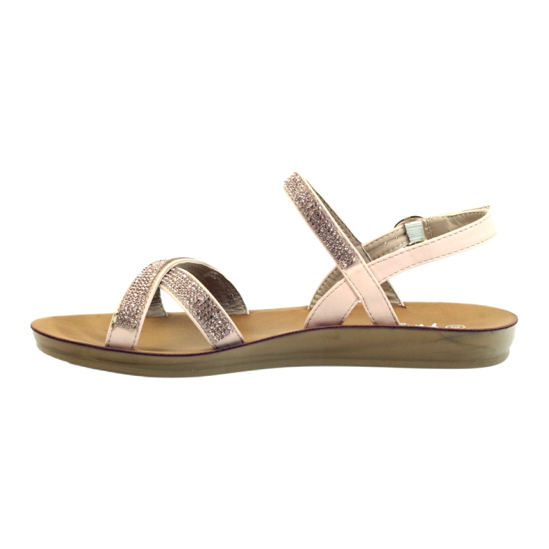 American Club Szandál cirkóniával amerikai 170430 rózsaszín 2