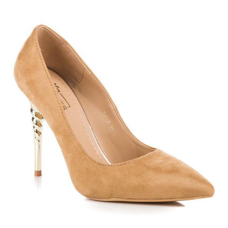 Barna velúr sarkú cipő 1