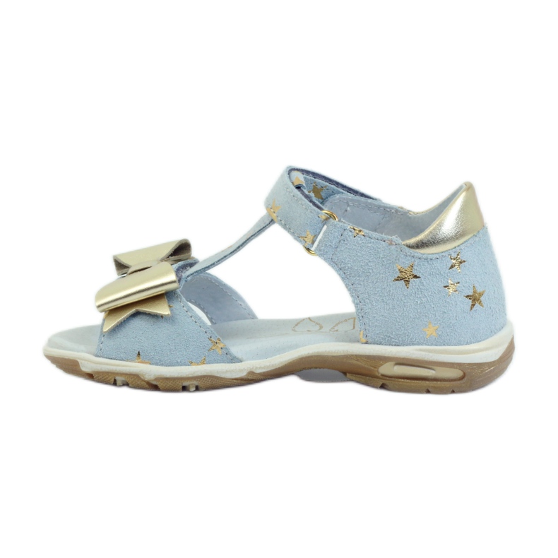 Szandál sztárok masnival Ren But 3199 sárga kék 2