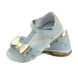 Szandál sztárok masnival Ren But 3199 sárga kék 3