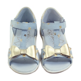 Szandál sztárok masnival Ren But 3199 sárga kék 4