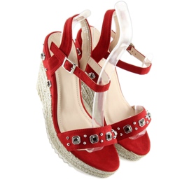 Piros espadrillák egy éken piros TS-2730 Red 2