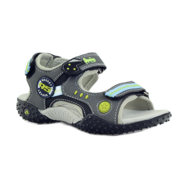 American Club Amerikai 1718-as bőr betét szürke kék fekete 1