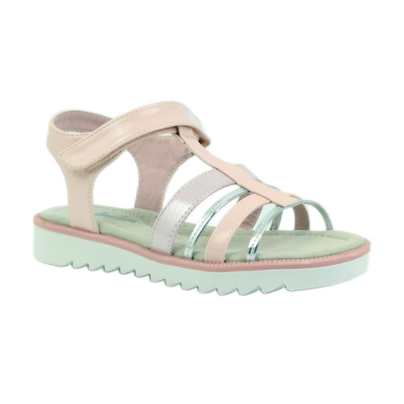 American Club Szandál amerikai 16903-as bőrbetéttel rózsaszín szürke 1