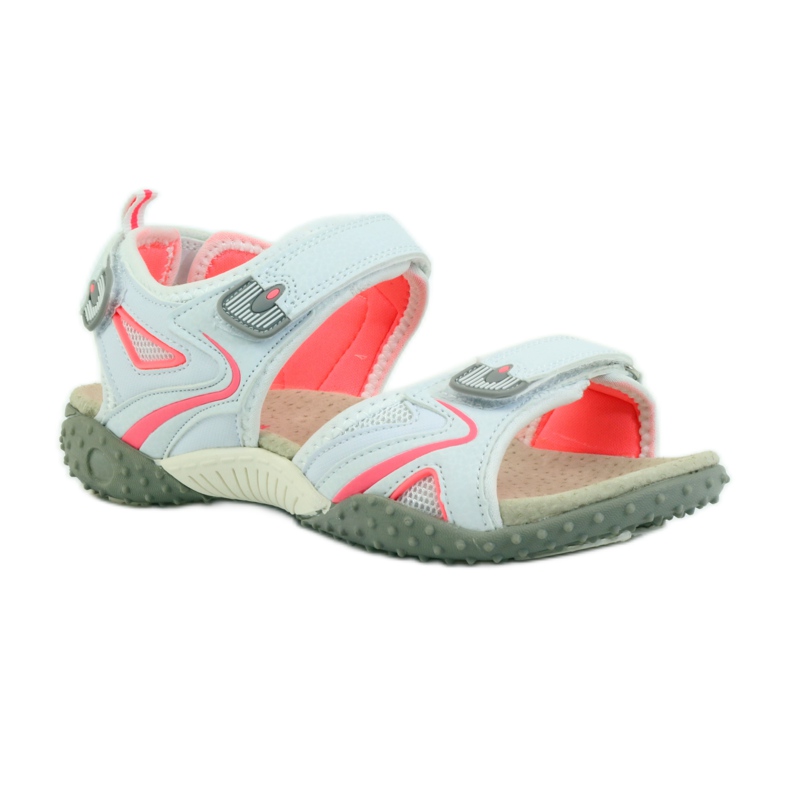 American Club Szandál amerikai 1707-es bőrbetéttel narancssárga fehér 1