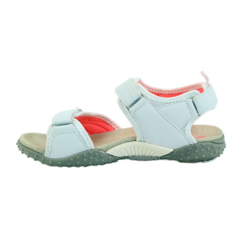 American Club Szandál amerikai 1707-es bőrbetéttel narancssárga fehér 2