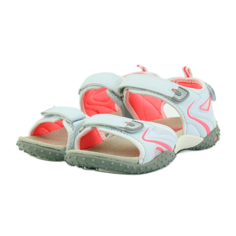 American Club Szandál amerikai 1707-es bőrbetéttel narancssárga fehér 3