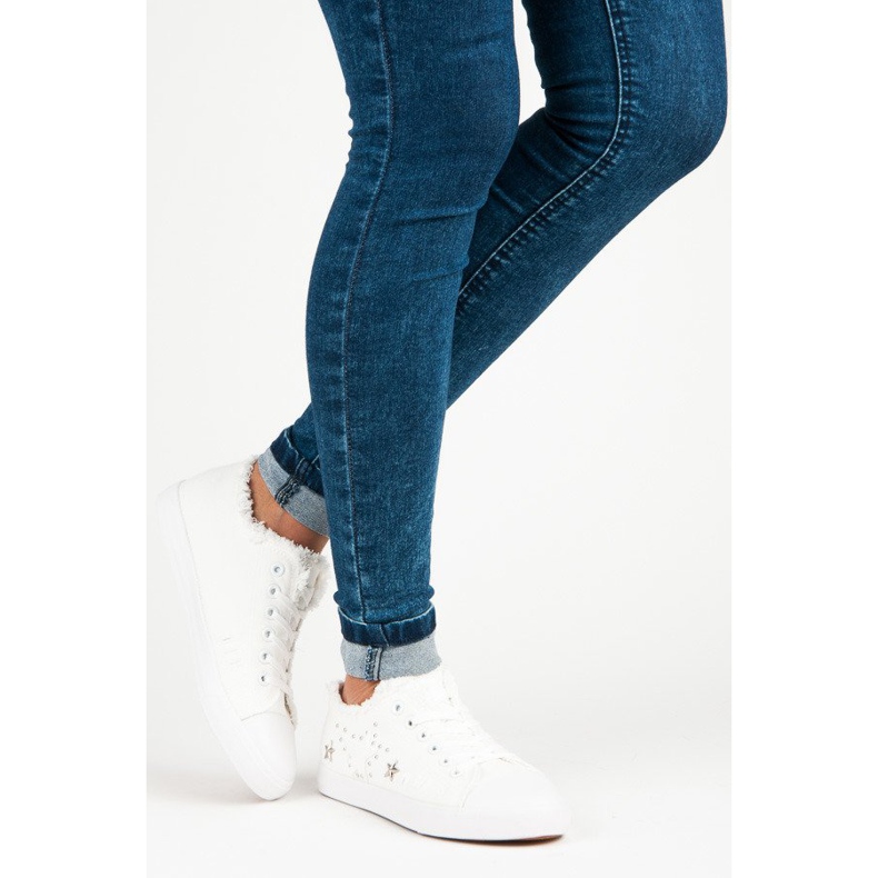 Fehér szövet tornacipő 1