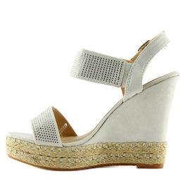 Szürke szandál éksarkú 3811-7 Szürke 2