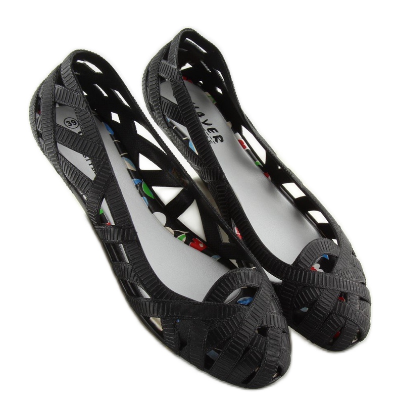 Balerina meliski fekete áttört KM127 fekete 1