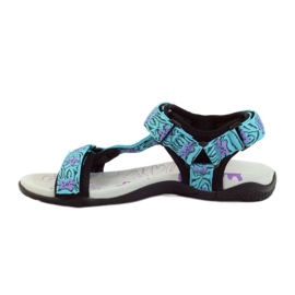 American Club Szandál amerikai 1717-es bőr betéttel kék ibolya 2