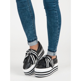 Divatos vices tornacipők fekete 1