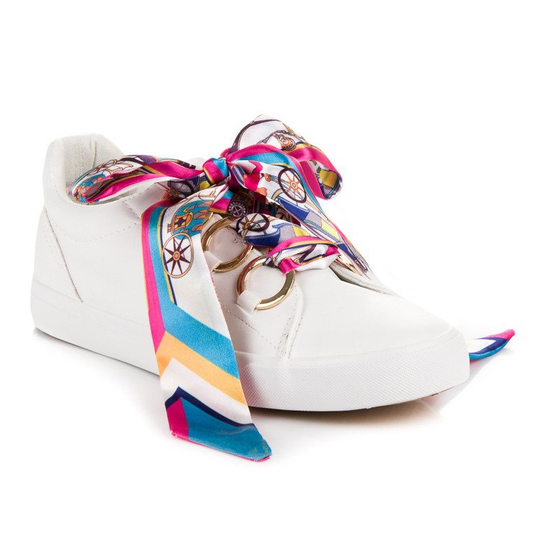 Vices Fehér megkötött tornacipő satu 1