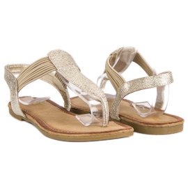 Comer Flip-flop gumiszalaggal sárga 1