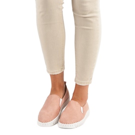 Tullo Rózsaszín Suede Slipons 1