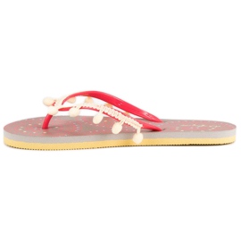 Ax Boxing Flip-flop pomponokkal narancs 1