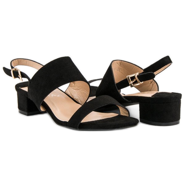 Fama Alacsony sarkú szandál fekete 1