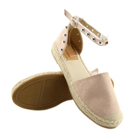 Espadrillák rózsaszín szegecsekkel A636-ESP-1 rózsaszín 1