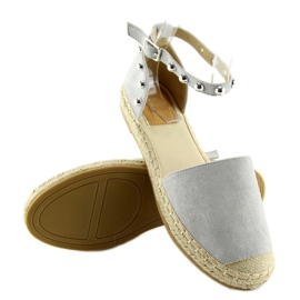 Szürke Espadrillek szegecsekkel szürke A636-ESP-1 szürke 1