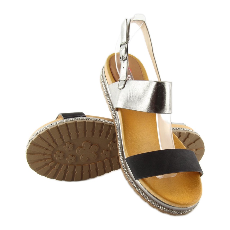 Fekete női szandál SL88P Fekete 2