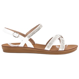 American Club Szandál amerikai díszítéssel fehér 2