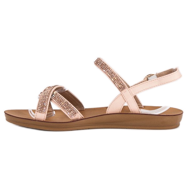 American Club Szandál amerikai díszítéssel rózsaszín 1