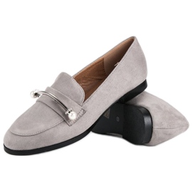 Szürke gyöngyös cipő 1