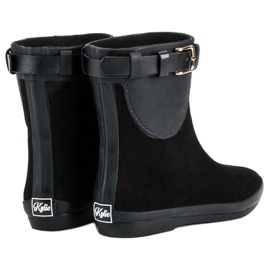 Kylie Női alacsony Wellies fekete 2