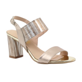 Szandálok a Gamis 3390 aranyoszlopon aranysárga 1