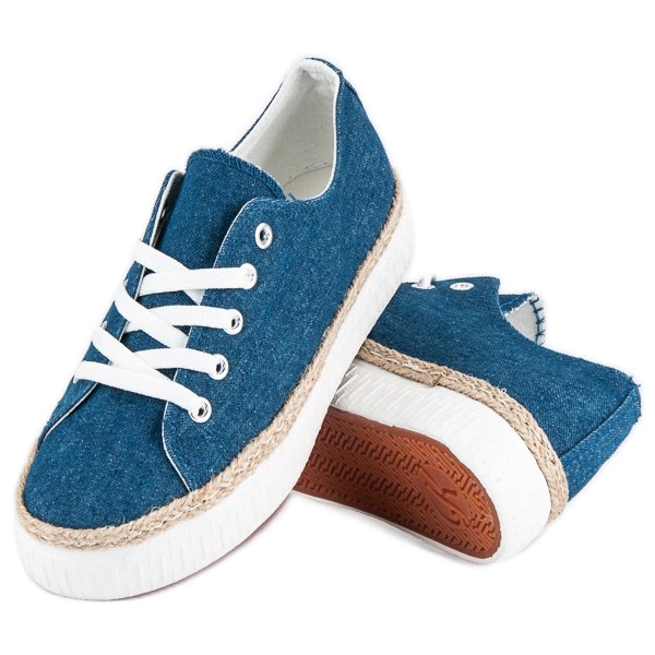 Kylie Fűzős kúszónövények az emelvényen kék 1