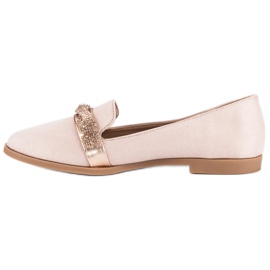 Bestelle Velúr cipő kristályokkal rózsaszín 1