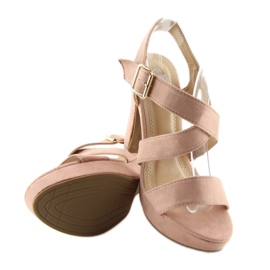 Rózsaszín szandál a BJ1602-SD oszlopon 1