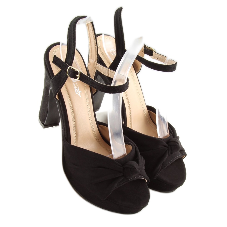 Szandál a poszton fekete BJ1603-SD fekete 2