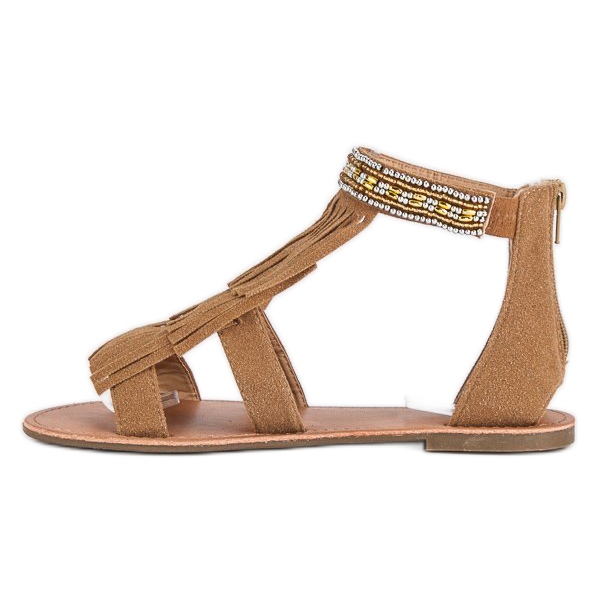 Evento Boho barna szandál 1