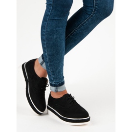 Erynn Fűzött velúr cipő fekete 1