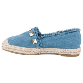 Bestelle Farmer espadrillák strasszokkal kék 1 Bestelle Farmer espadrillák strasszokkal kék 1
