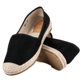 Erynn Velúr espadrillák fekete 2 Erynn Velúr espadrillák fekete 2