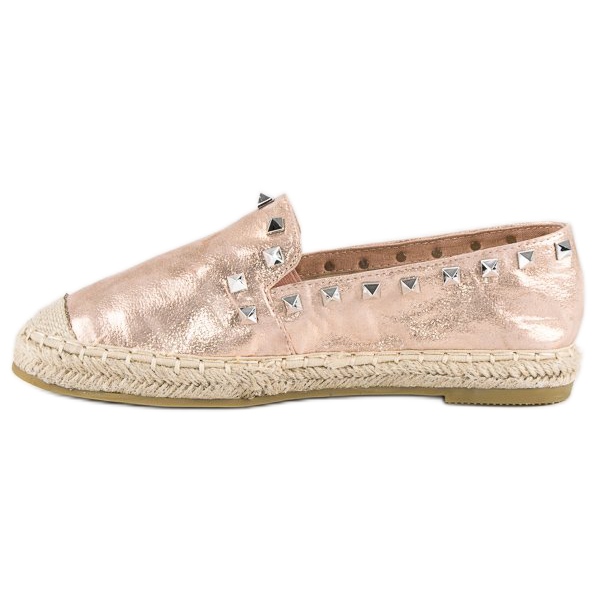 Forever Folie Rózsaszín espadrillák szegecsekkel 1 Forever Folie Rózsaszín espadrillák szegecsekkel 1