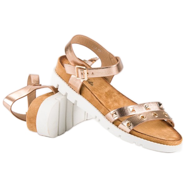 Forever Folie Rózsaszín szandál strasszokkal 2