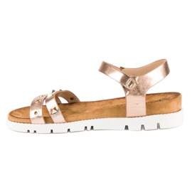 Forever Folie Rózsaszín szandál strasszokkal 1