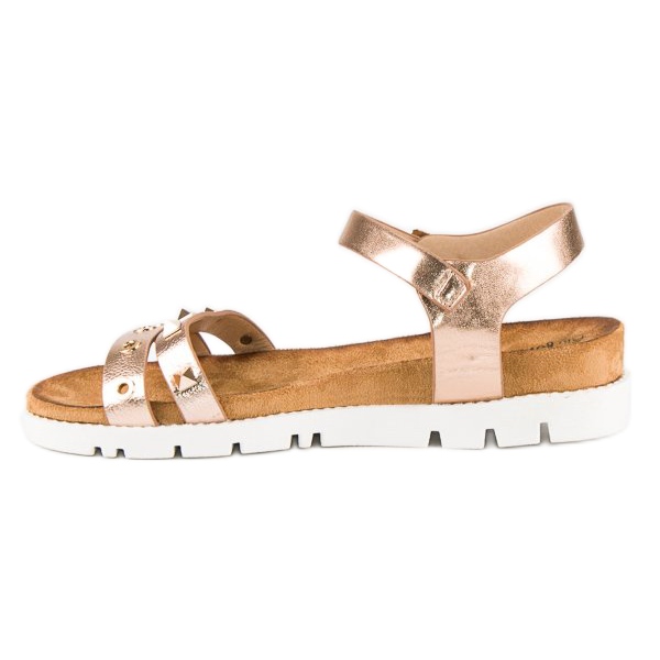 Forever Folie Rózsaszín szandál strasszokkal 1