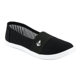 McKey Fekete slip-on tornacipő 1