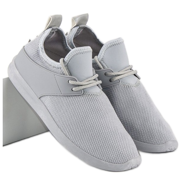 Super Me Szürke textil tornacipő 1