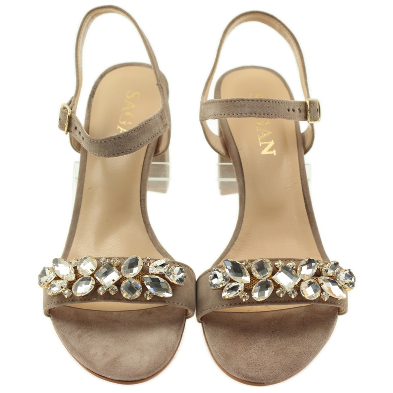 Szandál a Sagan 53214 bézs színű oszlopon 4