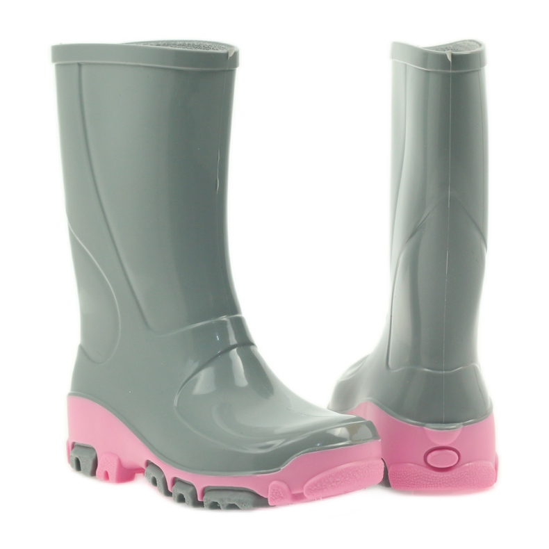 Ren But Galoshes ezüstionokkal Ren De szürke rózsaszín 3
