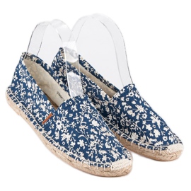McKey Kék Espadrillák Virágokban 1