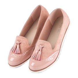 Super Me Rózsaszín mokaszin rojtokkal 1 Super Me Rózsaszín mokaszin rojtokkal 1