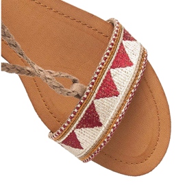 Vices Női lapos szandál barna 2